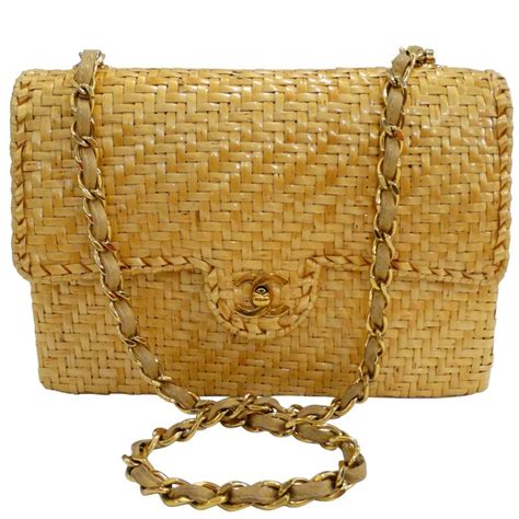 chanel wicker flap bag|authentic Chanel classic flap bag.